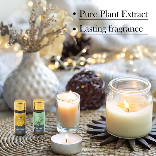 Essential Oil Set, 32 Pcs Fragrance Oils for Diffusers, Home Care, Humidifier Laundry, Candle Making - Tea Tree, Sandalwood, Lavender, Vanilla, Eucalyptus and More(5mL)