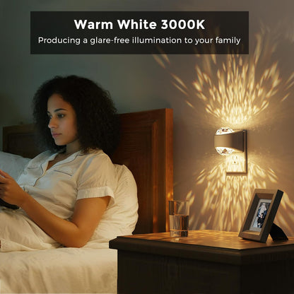 L LOHAS LED Night Light,Projector Night Light with Dusk to Dawn Sensor