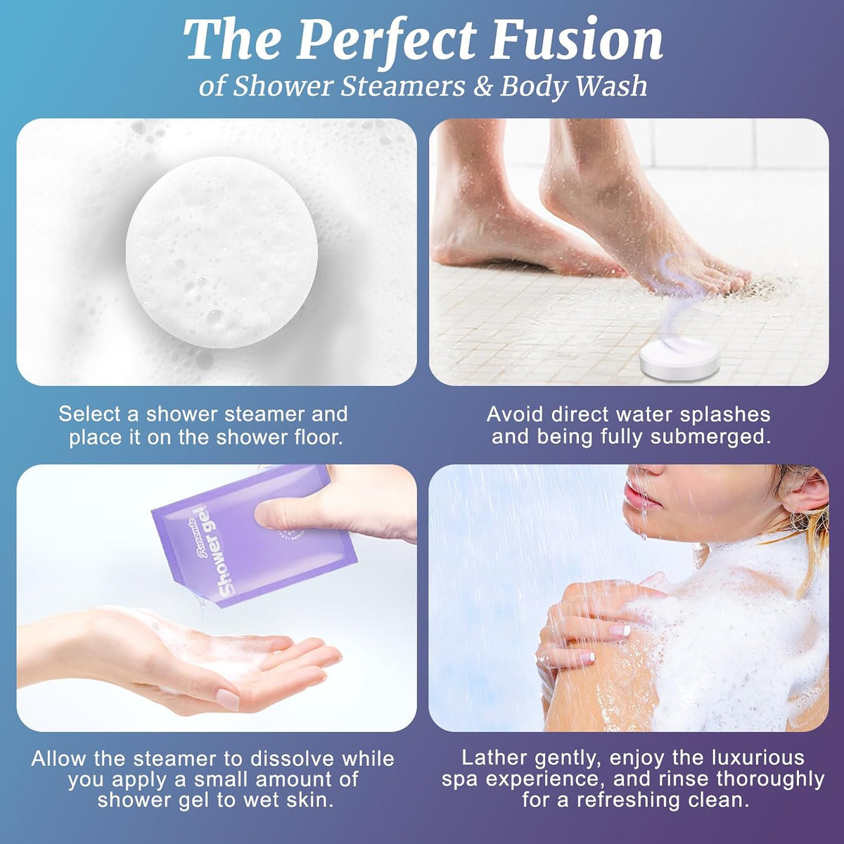 Shower Steamers Aromatherapy Birthday Gifts for Women - 8 Pack Shower Bombs with Natural Essential Oils, Self Care Relaxation Home Spa, Basket Stuffers White Elephant Gifts for Women Mom Wife Teens