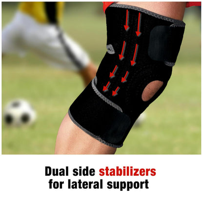 ACE Brand Adjustable Knee Brace with Side Stabilizers Provides Support & Compression to Arthritic and Painful Knee Joints