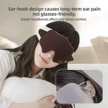 Sleep Mask 100% Mulberry Silk, Misty Blue