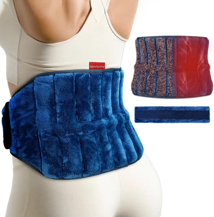 Comfytemp Microwave Moist Heating Pad for Back Pain Relief, Sciatica, FSA Eligible HSA, Microwavable Hot Therapy for Lower Lumbar, Period Cramps, Waist Warm Compress Women Men Gift, Fathers Day Dad