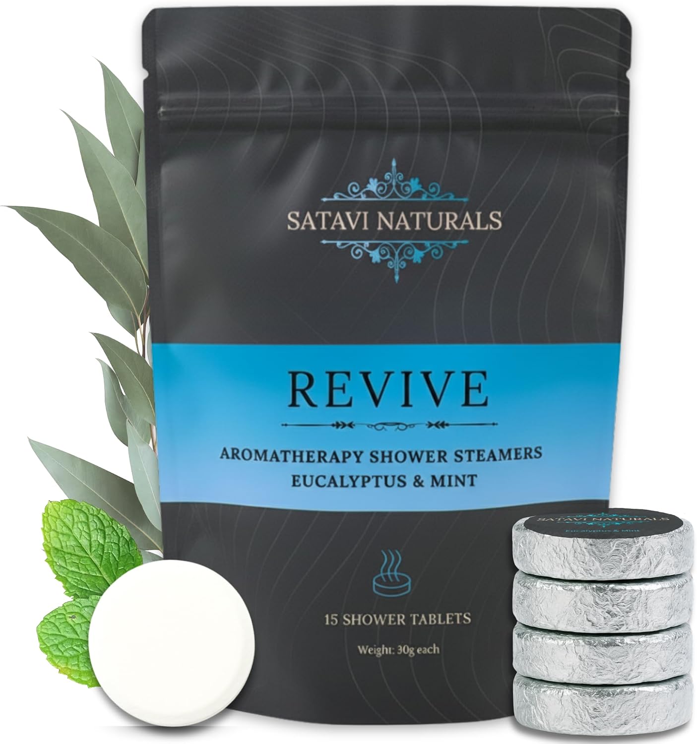 Lavender Shower Steamers (15-Pack) - Aromatherapy Valentine’s Day Gifts - Natural Essential Oil Spa Tablets for Relaxation & Stress Relief