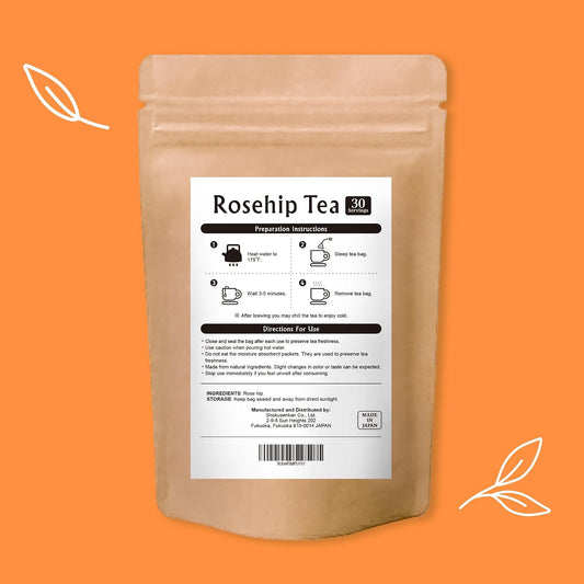 Onkatsu Farm Rosehip Tea bags Teabags Caffeine Free rose hip tea loose leaf