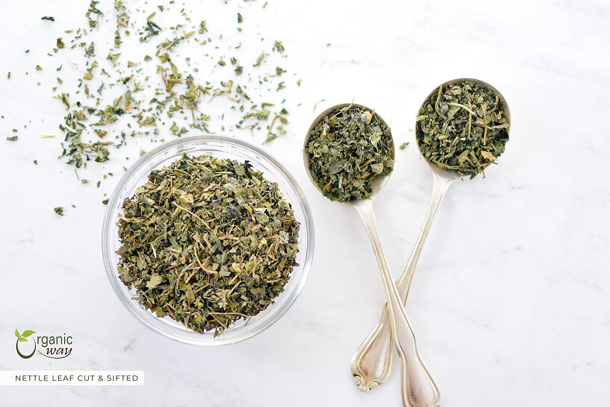 Organic Way Nettle Leaf Cut & Sifted - Herbal Tea - Origin Albania (8 Oz)