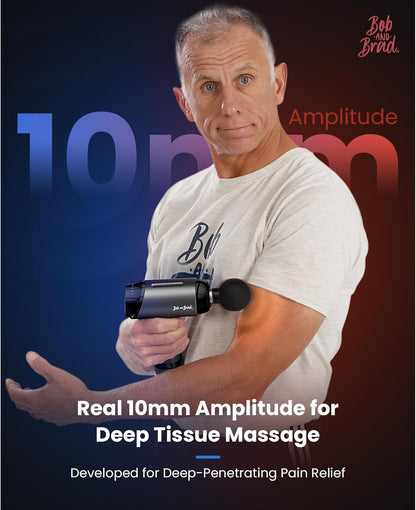 BOB AND BRAD T2 Pro Massage Gun with Heat and Cold, Deep Tissue Percussion Massager Gun for Pain Relief, Muscle Massager, Electric Back Massagers for Professional Athletes Runner