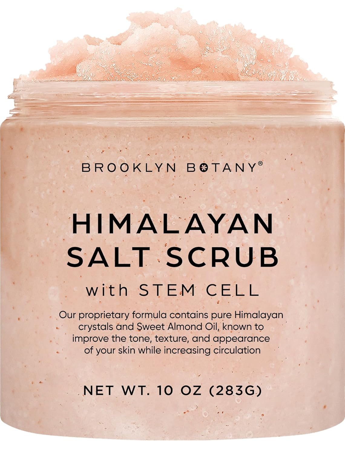 Brooklyn Botany Coconut Milk Body Scrub - Moisturizing and Exfoliating Body, Face, Hand, Foot Scrub - Fights Stretch Marks, Fine Lines, Wrinkles - Great Gifts for Women & Men - 10 oz