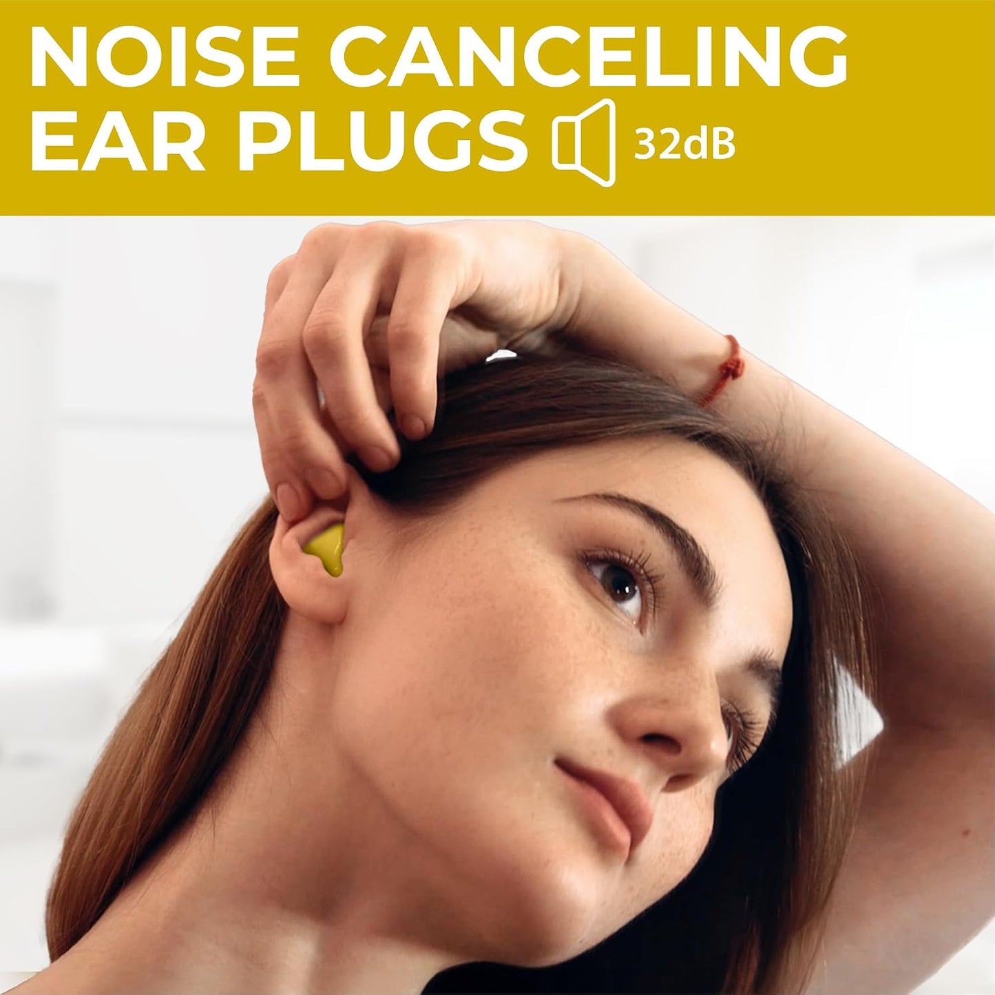 Peace&Quiet | PQ Wax Ear Plugs for Sleeping, Swimming - Soft Noise Cancelling Silicone Gel Wax Earplugs for Sleep and Swimmers, Sound Blocking Level of 32 Db, Color: Blue