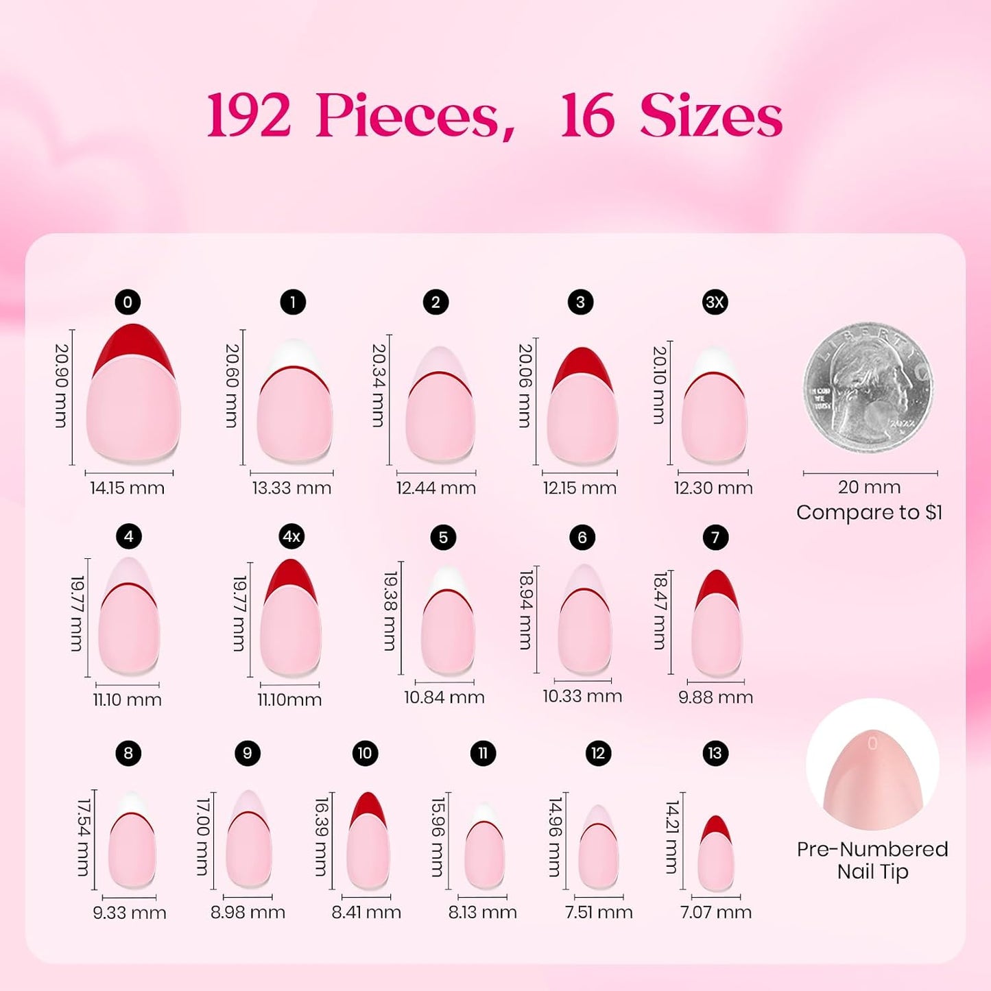 Beetles Press On Nail Kit-Short Square French Tip Press On Nails, 150Pcs Pink French Nail Tips with Nail Glue & Remover Builder Top Coat Nail Lamp, All-in-One DIY Fake Nails Gift for Women