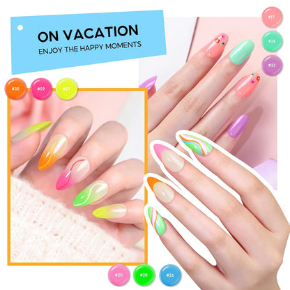 COSCELIA 53pcs Gel Nail Polish Kit with U V light and Drill Starter Kit 35 Colors Gel Nail Polish with 5pcs Top Base Coat Nail Art Professional Gel Manicure Kits Gifts for Women Teens Girls
