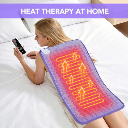 Extra Large Heating Pad for Back Pain Relief - 33"x17"Electric Heating Pad