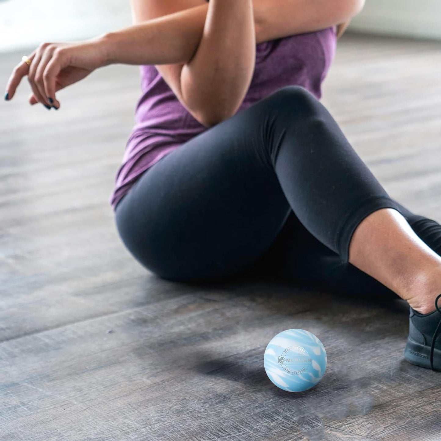 Massage Ball, Lacrosse Ball for Trigger Point Therapy, Deep Tissue, Myofascial Release, Sore Muscle Relief Massager for Neck, Shoulder, Back, Legs, Foot or Muscle Tension - Blue