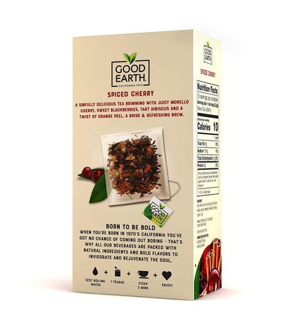 Good Earth Sensorial Blend Flavored Herbal Tea Ginger, Turmeric and Lemon, No Artificial Color, No Preservatives, 15 Bag (Pack of 5)