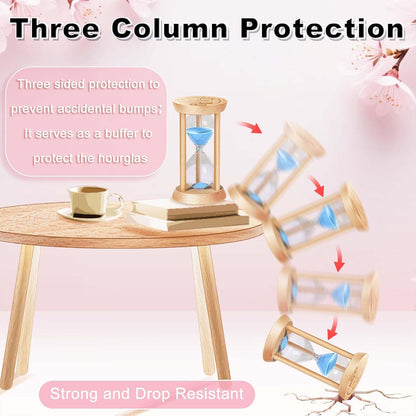 2 Minute Wooden Sand Timer,2 Min Hourglass, Small Sand Watch, Reloj De Arena, Hour Glass Sandglass for Home, Office, Decorative, Game, Classroom