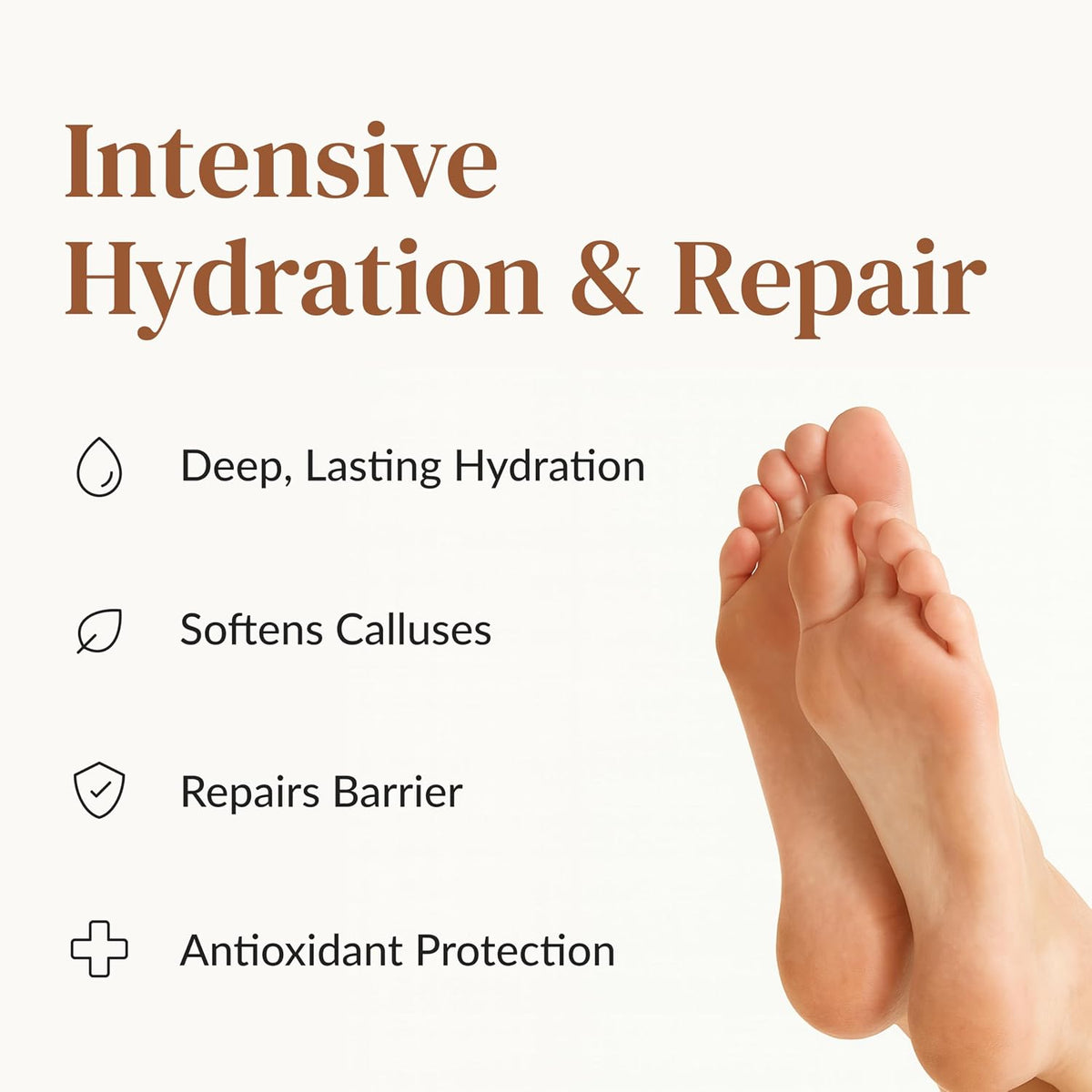 Epielle Hydrating Foot Mask 6 Pairs, Relieve and Soften with Shea Butter & Jojoba Oil, Deep Moisturizing Socks for Dry, Cracked Feet, Self Care Gifts for Women, Spa Kit