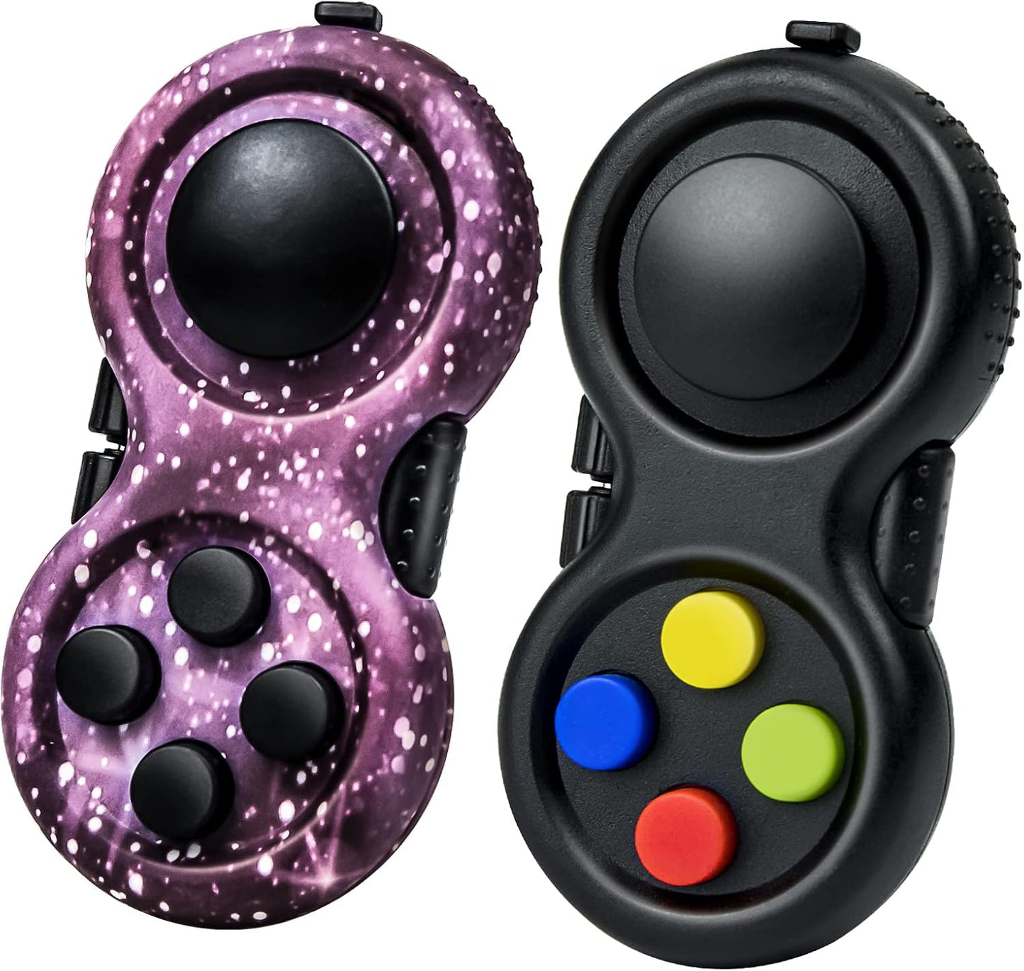 Original Fidget Toy Game, Rubberized Classical Controller Fidget Concentration Toy with 8-Fidget Functions and Lanyard - Excellent for Relieving Stress and Anxiety