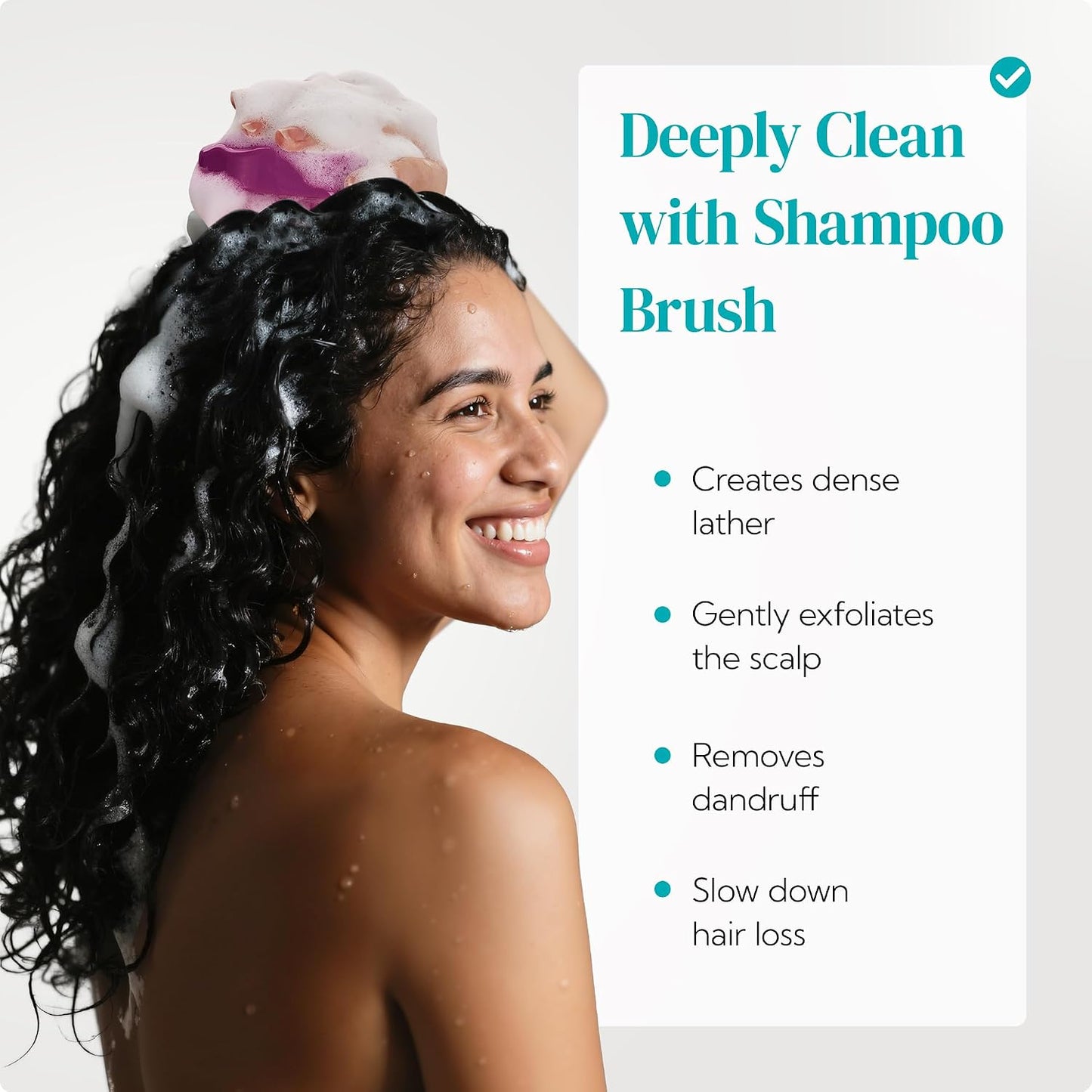 HEETA Hair Scalp Massager Shampoo Brush 2 Pack, Soft Silicone Bristles to Remove Dandruff, Waterproof Hair Scrubber for Both Wet Dry Use, Suitable for Men & Women (Green & Black)