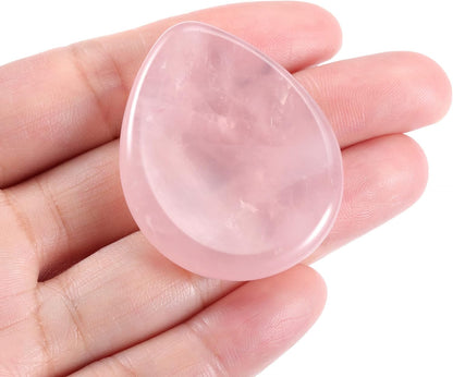 CrystalTears Tiger's Eye Thumb Worry Stone Healing Crystal Pocket Palm Stone Worry Stones for Anxiety Stress Relief
