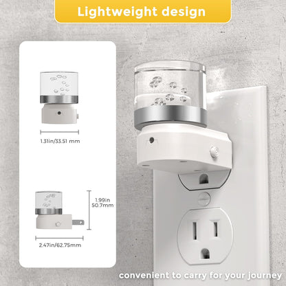 L LOHAS LED Night Light, Dimmable Night Lights Plug into Wall, Automatic Night Lights Plug in with Auto Light Sensor,Adjustable Brightness Amber LED Night Light, for Bedroom Hallway Home Decor