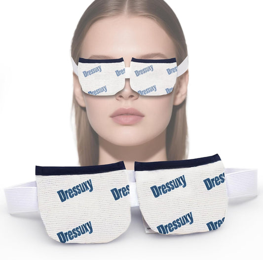 Microwavable Eye Compress with Gentle Steam Heat,Cotton White, 1 Pack
