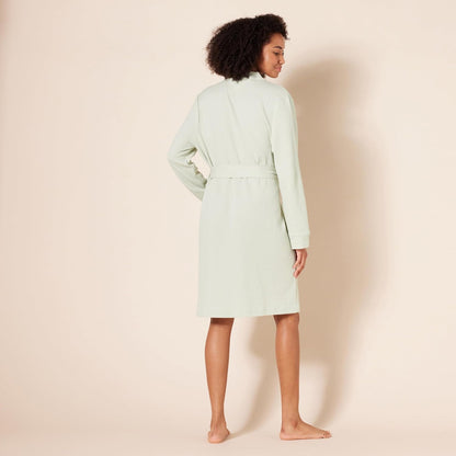 Amazon Essentials Women's Lightweight Cotton Blend Waffle Mid-Length Bathrobe, Breathable Loungewear (Available in Plus Size)