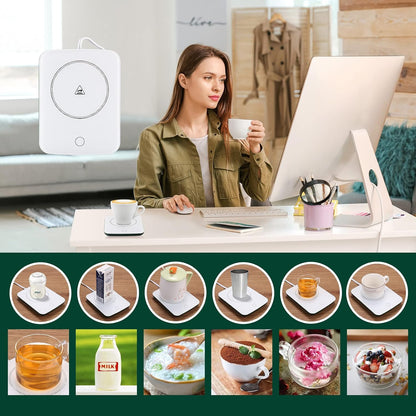 Misby Mug Warmer, Coffee Cup Warmer with Auto Shut Off, Gravity-Induction Coffee Warmer for Desk Use, Coffee Mug Warmer for Coffee Lovers Gift Keep Beverages Coffee Warmer (Black)
