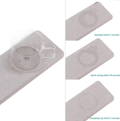 NiuYichee Set of 4 Water Absorbent Diatomite Coasters, Dish Soap Stone Tray
