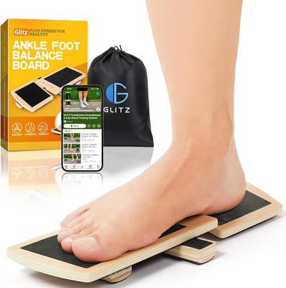 Ankle Balance Board Foot Strengthener Trainer for Sprained Ankle, Stability Exercises, Physical Therapy, Plantar Fasciitis Relief, Posture Correction, Balance Training