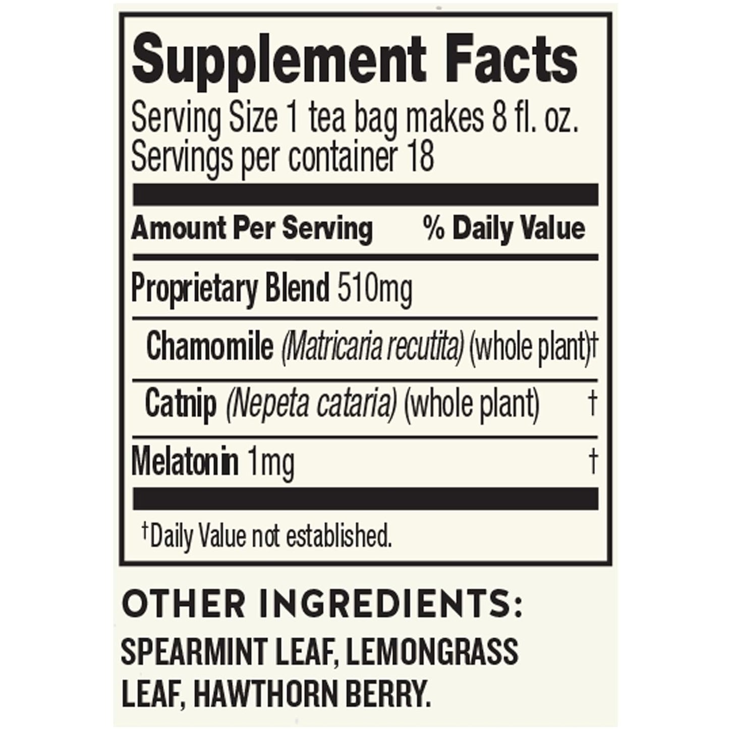 Celestial Seasonings Sleepytime Tea Plus Melatonin, Caffeine Free, Celestial Seasonings Herbal Tea, 18 Bag Box