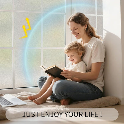 VELIMAX Static Cling Total Blackout Window Film Privacy Room Darkening Window Tint Black Window Cover 100% Light Blocking No Glue (17.7 x 78.7 inches)