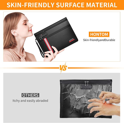HONTOM 6400℉ Fireproof Document Bag with Lock 12-Layer Upgraded Material