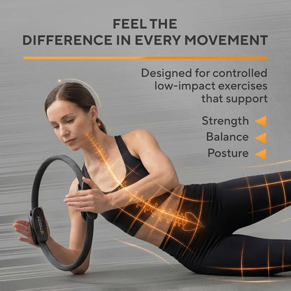 Pilates Ring Circle, Magic Circle Pilates Ring, Inner Thigh Exercise Equipment, Fitness Rings for Women, Thigh Master Inner Thigh Exerciser, Yoga Ring Pilates Equipment for Home Workouts