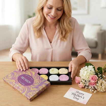 Shower Steamers Aromatherapy Birthday Gifts for Women - SWCANDY 8 Pcs Travel Essentials, Hotel Shower Spa Holidays Mom Wife Grandma Sister Her Self Care Relaxation with Natural Essential Oils Home
