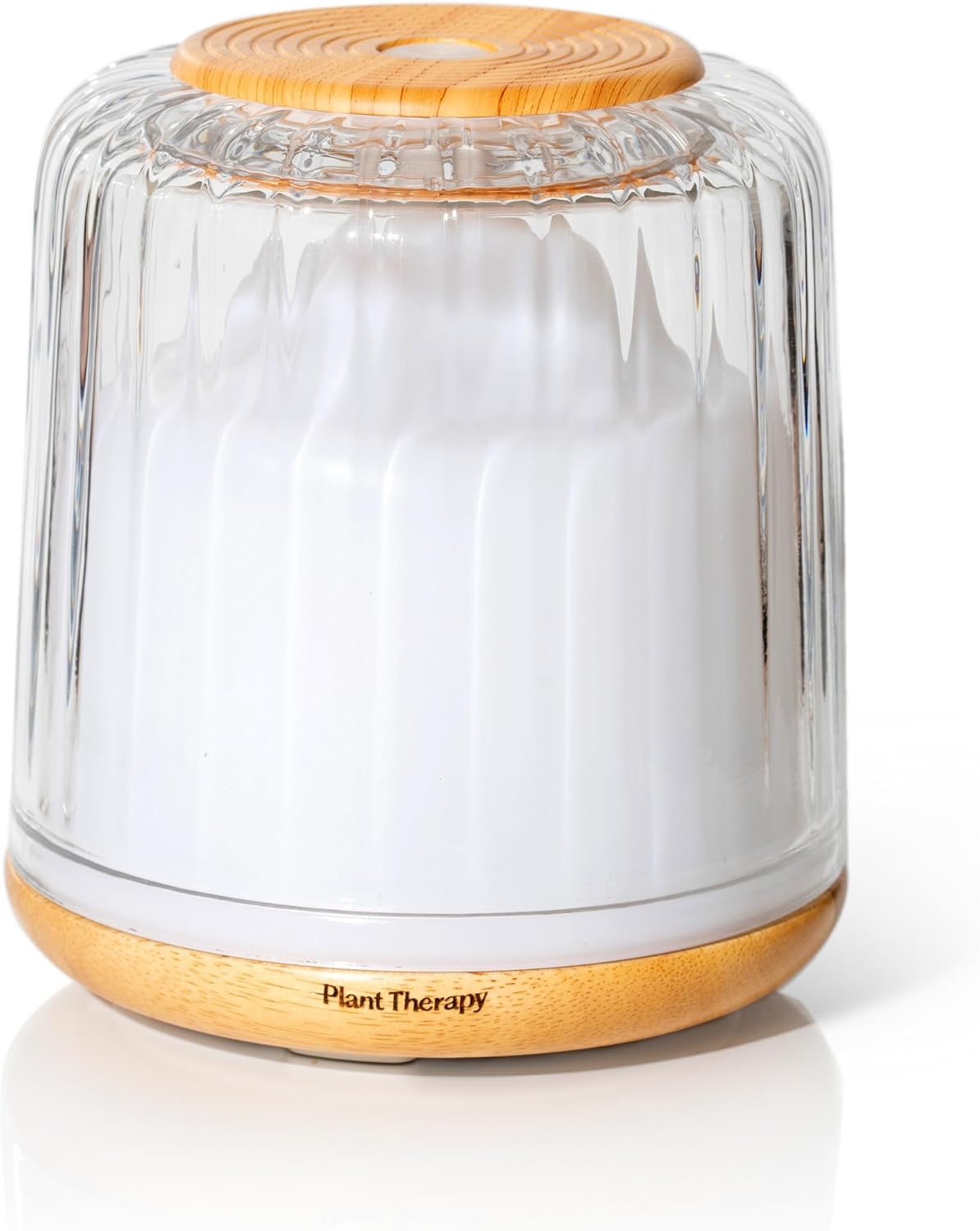 Plant Therapy Home Drift Linen Essential Oil Diffuser, Stylish Linen Cover Adds a Soft, Natural Touch to Any Space, Intermittent & Continuous Mist, Color-Changing Light, 320 Square Feet Coverage