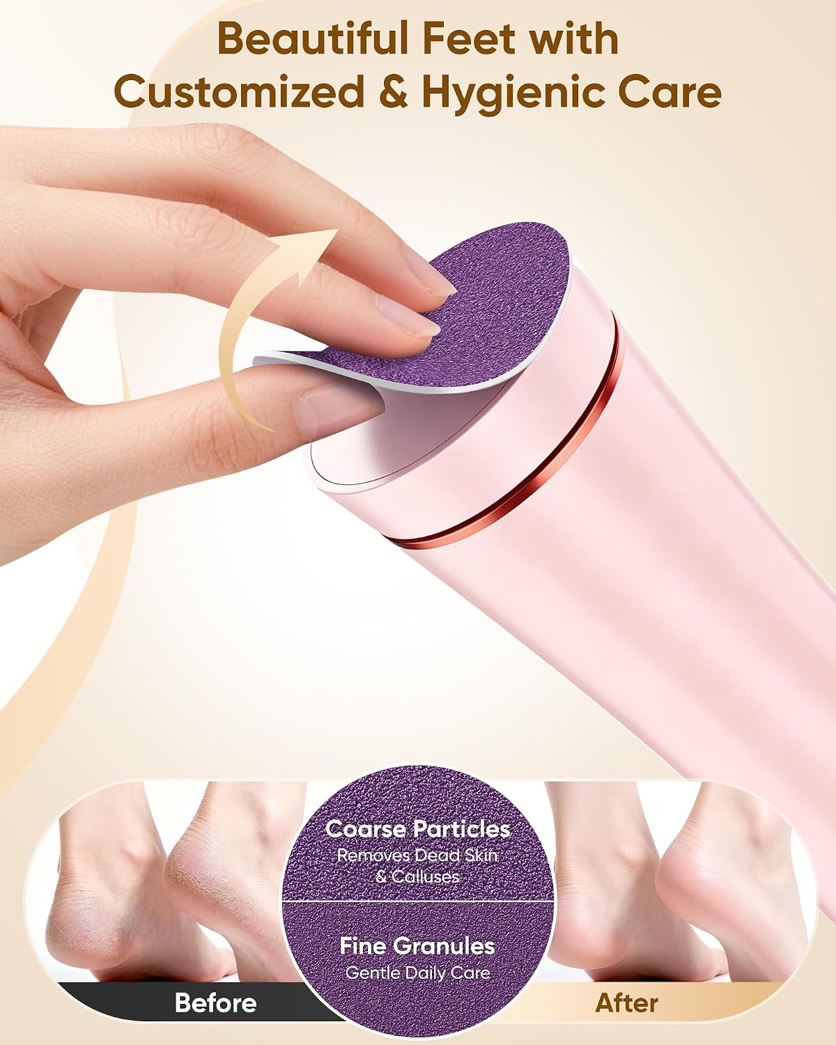 Electric Foot Callus Remover, Rechargeable Foot File Pedicure Kits