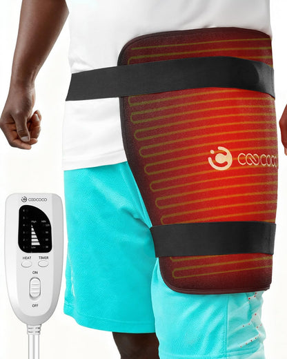 CooCoCo 17x33 Large Heating Pad for Back, HSA Approved Items for Mom Dad, Electric Heated Pad for Neck Shoulders Period Cramps, FSA Eligible Heat Pad, Auto Off, 10ft Cord