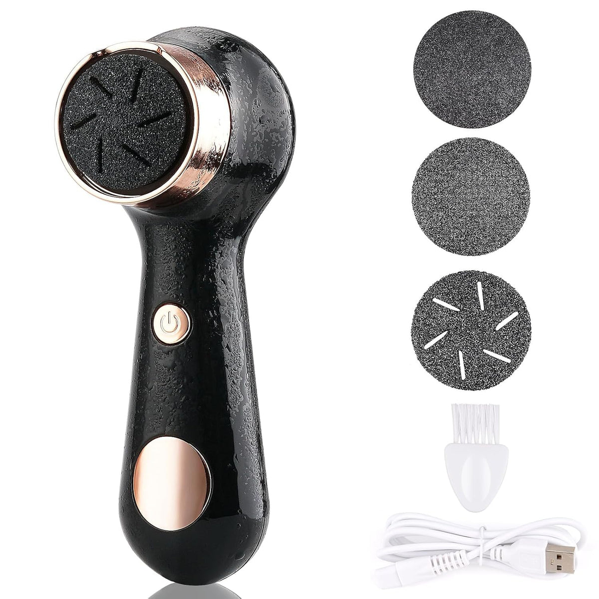 Callus Remover for Feet, Nicebirdie Electric Foot File Callus Removers Rechargeable Waterproof Pedicure Tools Foot Scrubber Shaver Feet Care Tool for Cracked Heels Dead Skin （Green）