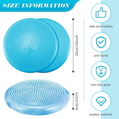 Libima 4 Pcs Wiggle Seat for Sensory Kids Inflated Wobble Cushion Sensory Seat Cloud Design Flexible Seating for Classroom Elementary Balance Disc for Kids Adult Pet Training