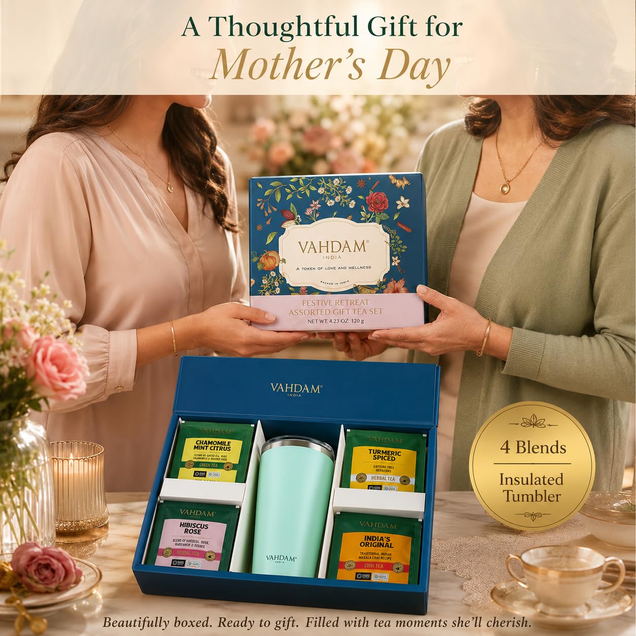 VAHDAM, Assorted Black Tea Loose Leaf Tea Gift Set (10 Flavors) Gift Ideas for Women & Men | Directly Sourced From Assam and Darjeeling | Resealable Ziplock Pouch