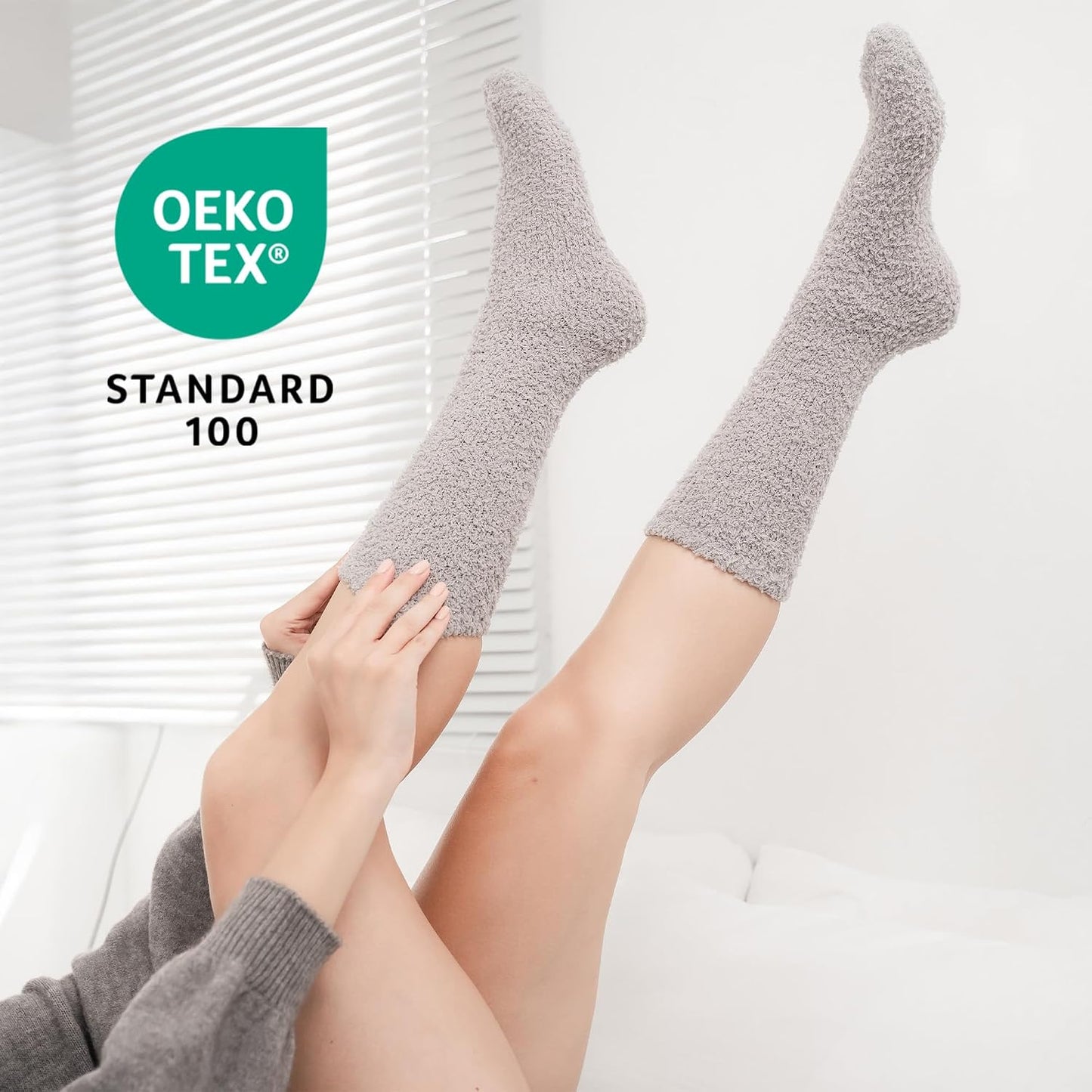 COOLMATE Fuzzy Socks for Women Gift Box – Cozy Soft Cloud Socks for Spa Home, Mother’s Day Gifts for Mom Grandma
