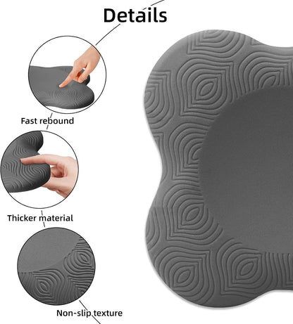2 packs Yoga Knee Pad Mats Extra Thick for Knees Elbows Wrist Hands Head Foam Pilates Kneeling pad Yoga Knee Cushion Thick Exercise Pads for Knees Elbows Wrist Hands Head Foam Pilates Kneeling pad，Support Foam Pads for Women and Men