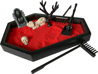 Zen Garden for Desk Gothic Gifts Office Desk Decor Mini Zen Garden Kit (Gothic Set A)