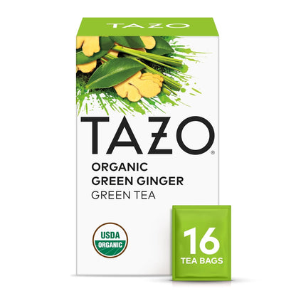 TAZO Herbal Tea Variety Pack for Relaxation, Wellness and Daily Tea Enjoyment, Refresh Mint (16), Green Ginger (16), Calm Chamomile (16) and Passion Herbal Tea (20) (Variety Pack)