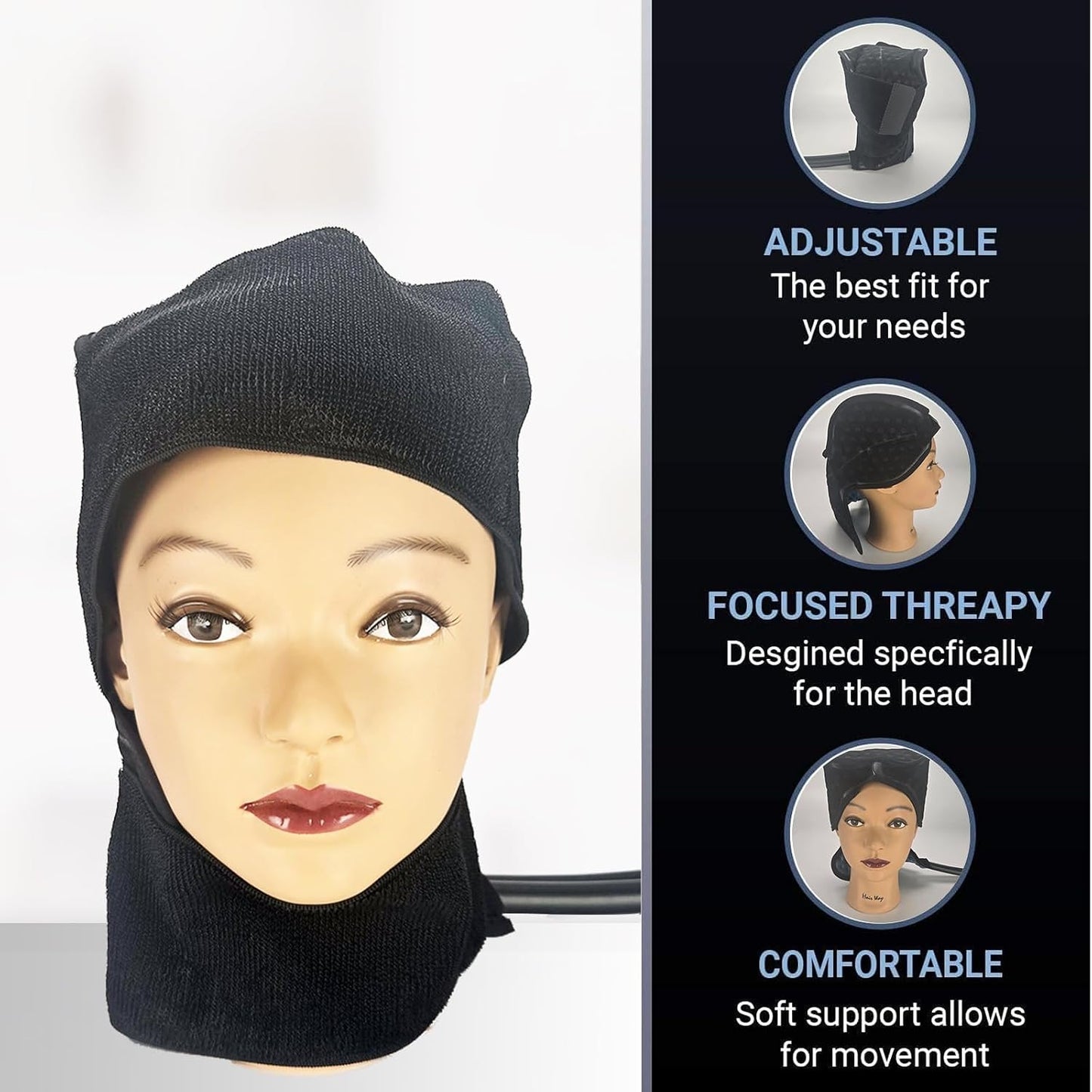 Cold Water Therapy Kneepad for use with Cryotherapy Units - Pad Only for Circulating Ice Machine for Knee Surgery, Injury, ACL - Pain Relief Cold Therapy Pad for Post Surgery Recovery