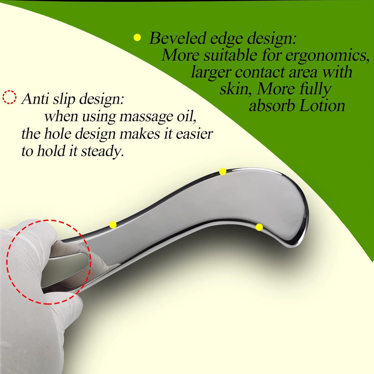 BYYDDIY-Non-Magnetic 304 Stainless Steel Gua Sha Muscle Scraper Tool for Scar Tissue,Muscle Scraping Tool for Massage Scraper,IASTM Tools for Physical Therapy, Soft Tissue Massage