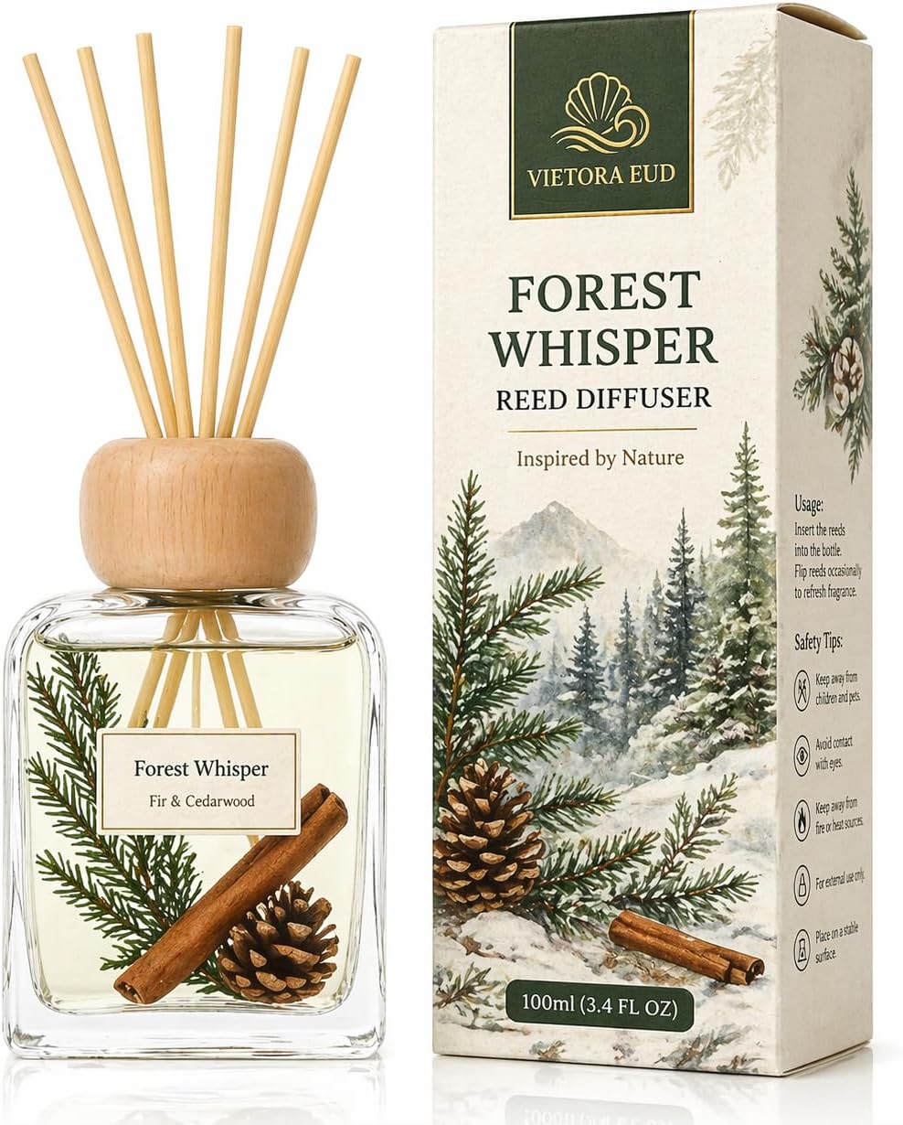 Luxury Hotel Scent Reed Diffuser 100ml (3.38oz) | No.1898 Hotel Collection Diffuser Oil Inspired by Ritz Carlton | Home, Bathroom & Office Decor | Long-Lasting Room Freshener Gift Set