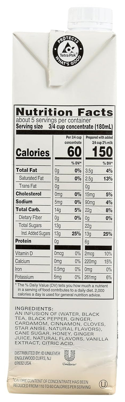 TAZO Skinny Chai Tea Latte Concentrate, 32 FZ