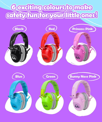 PROHEAR 032 Kids Ear Protection – Ear Muffs for Noise Reduction, 25NRR Noise Cancelling Headphones for Kids,Toddlers, Autism, Sensory Use, Hearing Protection – Orange