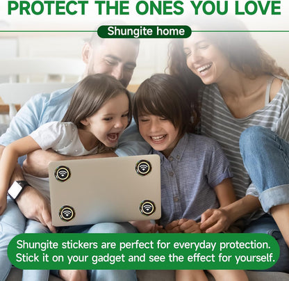 6 Pieces Blocker Protection Neutralizers Stickers for Cell Phones Tablets Laptops Computer WiFi Printer TV Electronic Devices Black