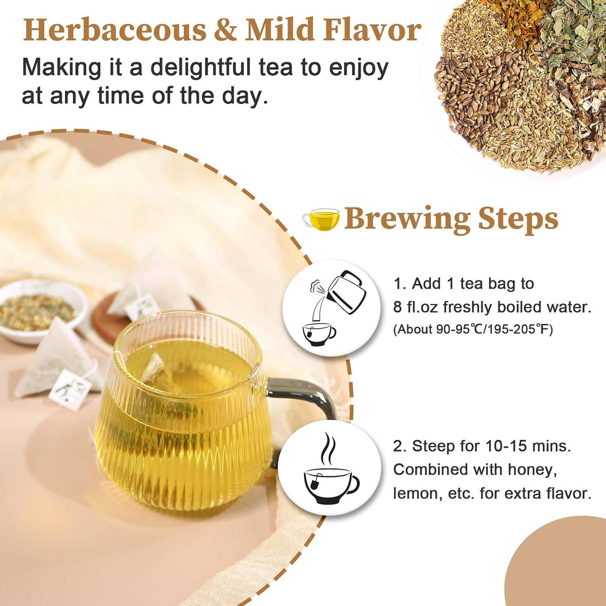 FullChea - Detox Tea Bags, 50 Count, Milk Thistle Herbal Detox Blend
